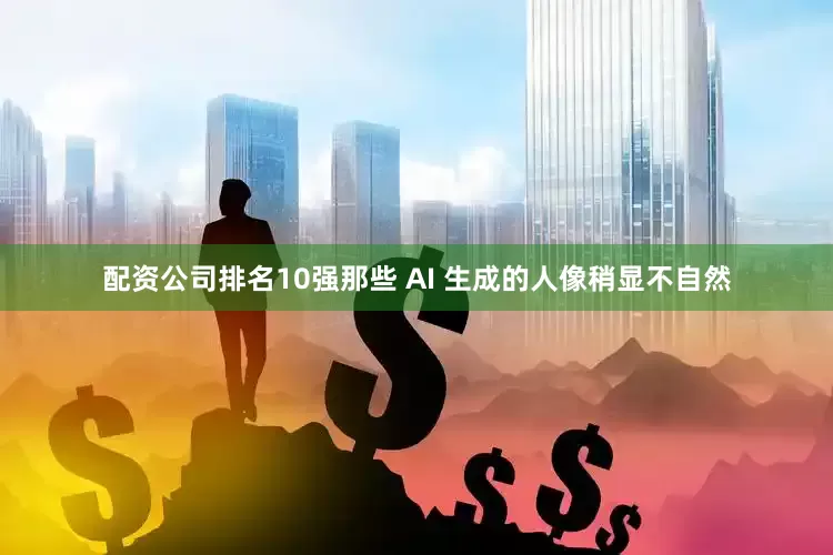 配资公司排名10强那些 AI 生成的人像稍显不自然